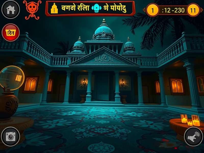 Kabzaa S Spooky Lair environment showing haunted Indian mansion