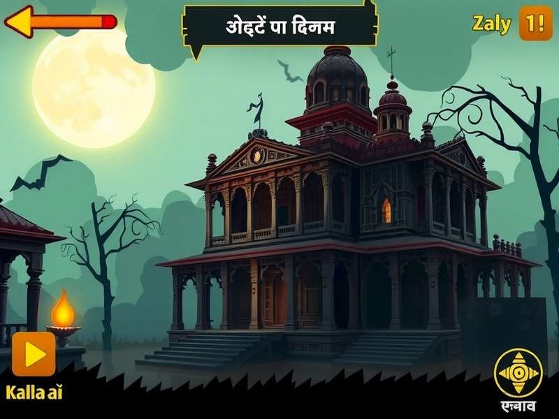 Kabzaa S Spooky Lair gameplay screenshot showing haunted Indian temple